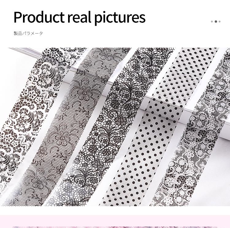 LACE NAIL FOIL TRANSFER - REAL PICTURES