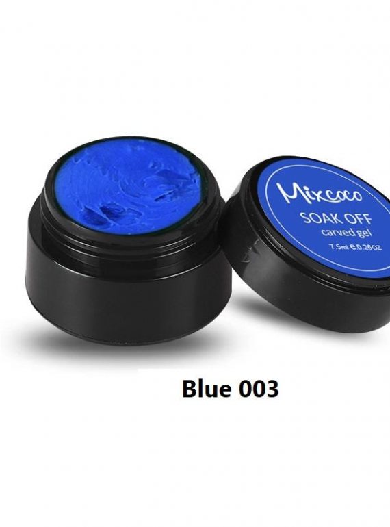 MIXCOCO CARVED GEL NAIL POLISH - BLUE 003