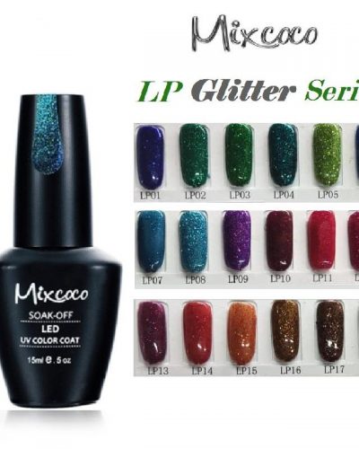 MIXCOCO GEL NAIL POLISH LP GLITTER - IMAGE 1