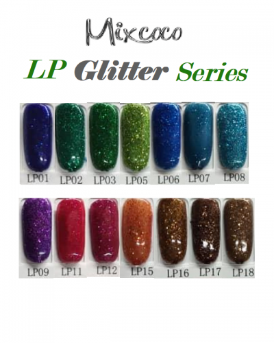 MIXCOCO GEL NAIL POLISH LP GLITTER - IMAGE 2
