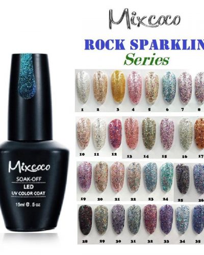 MIXCOCO GEL NAIL POLISH ROCK SPARKLING - IMAGE 1