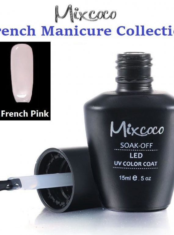MIXCOCO SOAK-OFF UV GEL NAIL POLISH FRENCH PINK - IMAGE 1