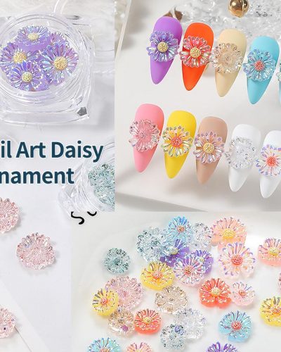 NAIL ART DAISY ORNAMENT - IMAGE 1