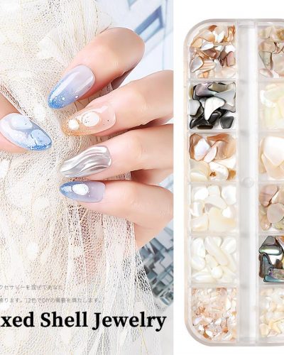 NAIL ART MIXED SHELL JEWELRY DECORATION - IMAGE 1