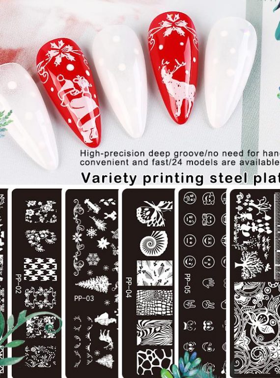Nail Art Stamping Plates PP Collection - The Mehendi Lounge, Mauritius