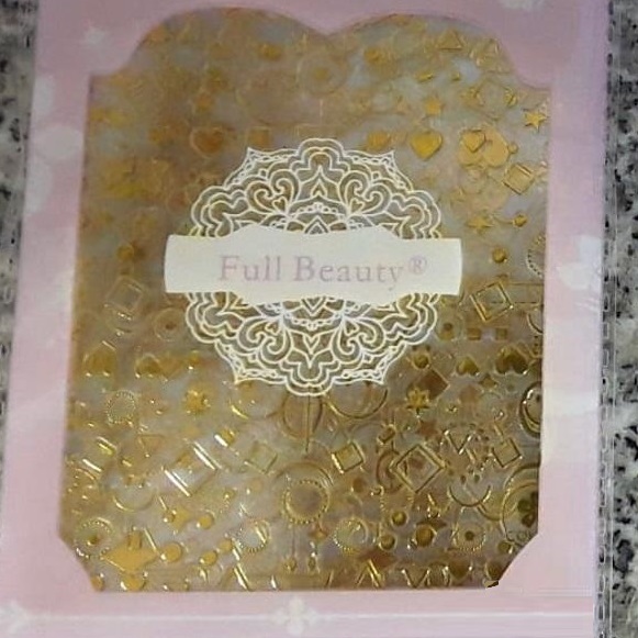 3D NAIL ART STICKERS ADHESIVE DECAL - GOLD 1