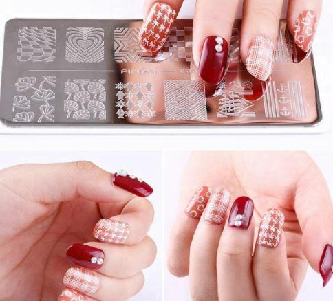 Nail Art Stamping Plates PP0 Collection - The Mehendi Lounge, Mauritius