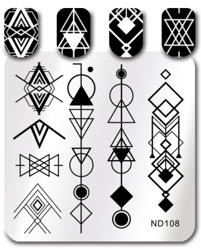 NAIL ART STAMPING PLATES -ND-108