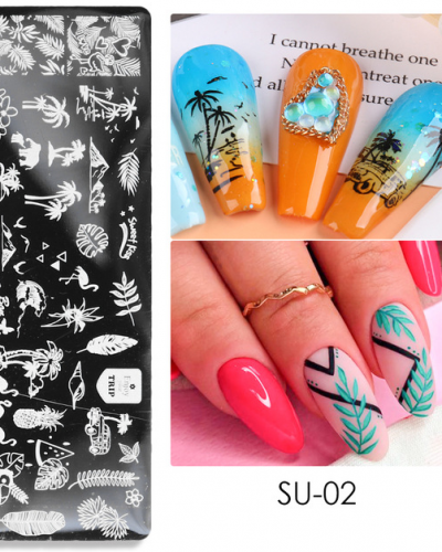 NAIL ART STAMPING PLATES - SU-02
