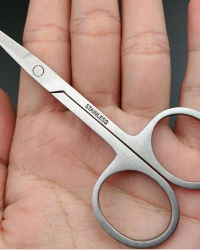 STAINLESS STEEL CURVED SCISSORS SMALL - IMAGE 1