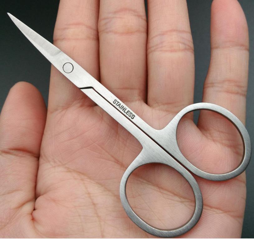 STAINLESS STEEL CURVED SCISSORS SMALL - IMAGE 1