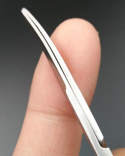STAINLESS STEEL CURVED SCISSORS SMALL - IMAGE 2