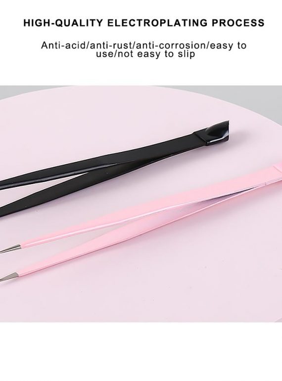 STAINLESS STEEL POINTED TWEEZERS WITH SILICONE END - IMAGE 4