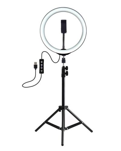 USB RING LIGHT WITH TRIPOD _ PHONE CLIP - IMAGE 1