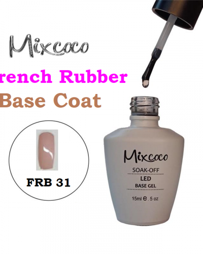 MIXCOCO SOAK-OFF UV FRENCH RUBBER BASE COAT - FRB31