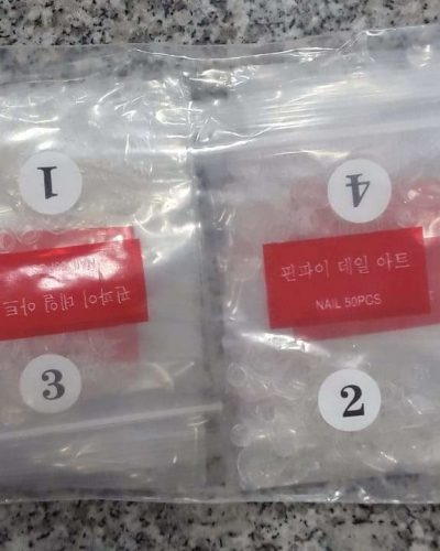 SHORT FRENCH NAIL TIPS - CLEAR 500 TIPS - IMAGE 1