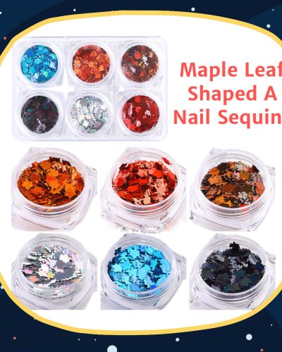 MAPLE LEAF SHAPED A NAIL SEQUIN - IMAGE 4