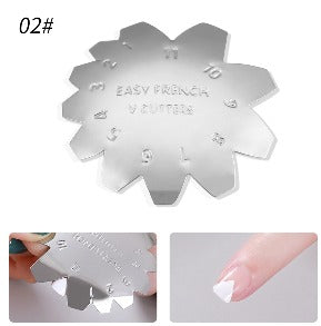 Easy French Stainless Steel Template - F V-Cutters